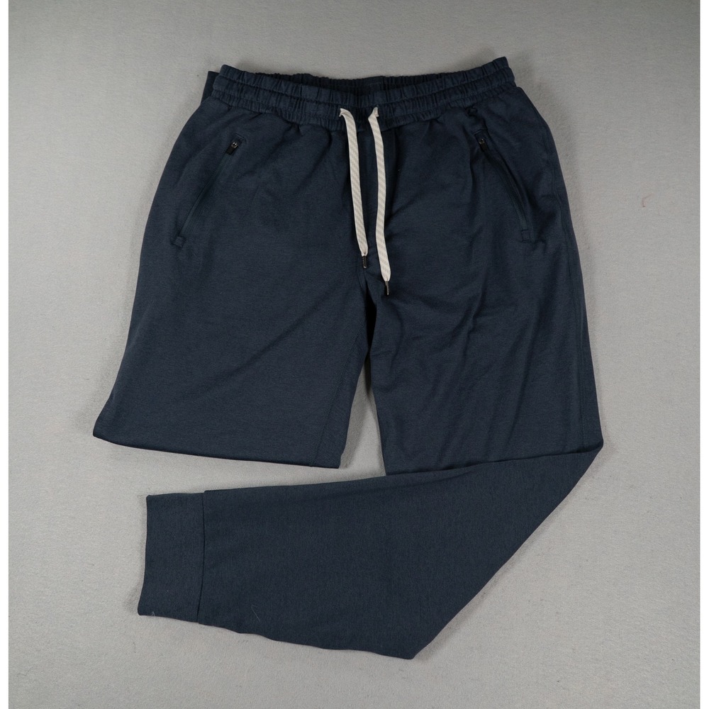 Vuori Mens Ponto Performance Jogger 30 Tapered Zipper Pockets Blue Size L V438